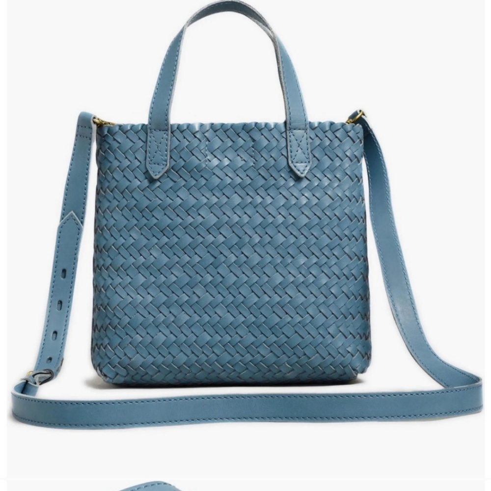NEW Madewell Transport Crossbody Tote Bag in Limited Edition Woven Leather